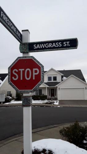 Sawgrass St sandblasted