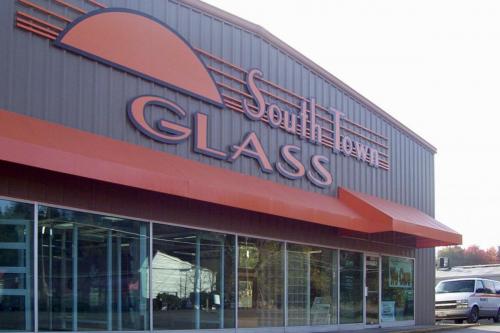 Southtown Glass building dimensional graphics